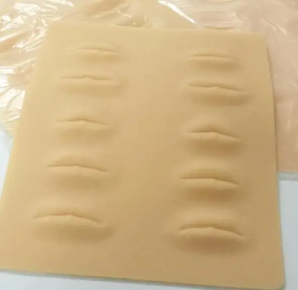 

5Pcs Permanent Makeup Tattoo Practice Skin Cosmetic Training Paper for Beginner Rubber Lips Fake Skin 20*30cm