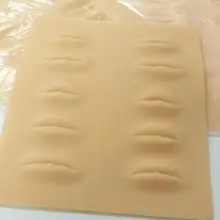 5 шт. постоянный Макияж татуировки практика кожи косметическая Training Бумага для начинающих резиновая Средства ухода за губами поддельные кожи 20*30 см