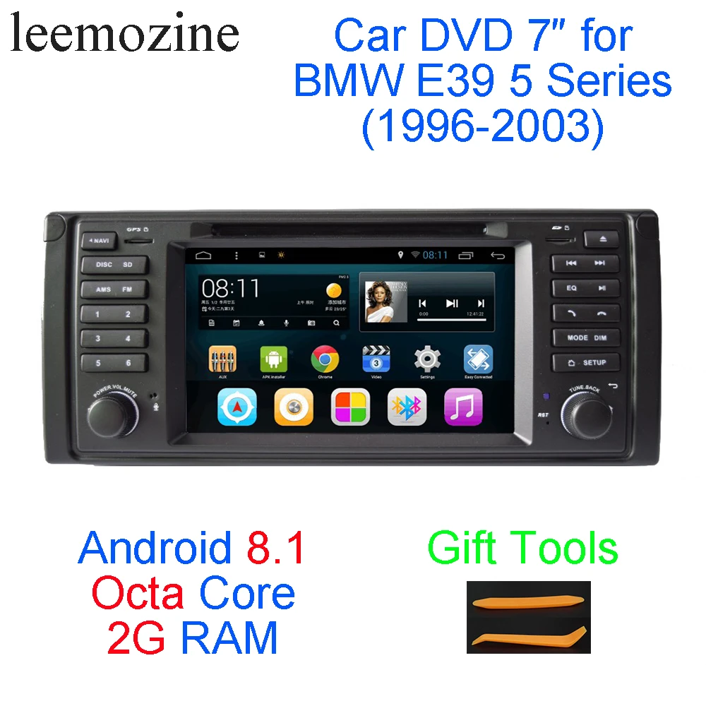 Новые Android 8 1 Octa Core 2G RAM 32G ROM gps Navi 7 &quotdvd плеер автомобиля для BMW E39 5 серии 1996 2003 с