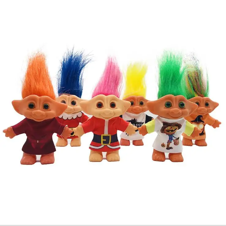 Аниме Фигурка тролли кукла мягкий плюшевый мини Тролль figuinhas Poppy Branch волшебная