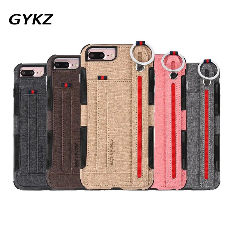 Чехол для телефона GYKZ с ручным ремешком iPhone 7 XS MAX XR X 8 6 6s Plus тканевая задняя крышка