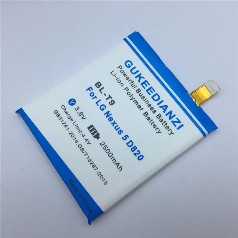 GUKEEDIANZI BL-T9 Mobile Phone Li-ion Replacement Battery 2500mAh For LG Google Nexus 5 / Nexus G E980 D820 D821 Megalodon D8