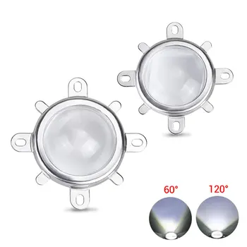 

1 Set Optical LED Lens 44mm LED Lenses 60 120 Degree Reflector Collimator Fixed Bracket for 20W 30W 50W LED COB Chip