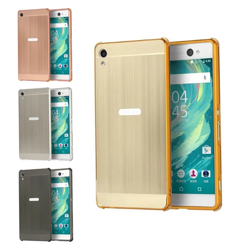 

Brushed Hard Case for Sony XA Ultra Metal Frame with Back Cover Case for Sony Xperia XA Ultra F3211 F3212 F3216 Phone Cases