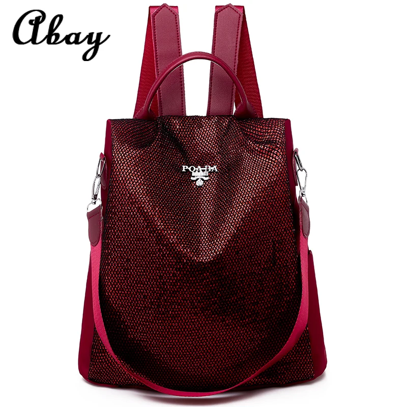

New fashion ladies sequin backpack high quality anti-theft multi-function small backpack ladies shoulder bag leisure travel bag