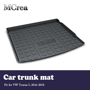 

MCrea Auto Car Rear Trunk Mat Cargo Liner for VW Touran 2018 2017 Volkswagen Accessories Trunk Luggage Tray Floor Mat Carpet