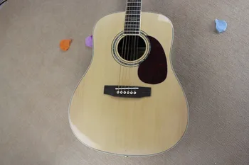 

2019 New Factory Custom 41'' Firehawk Spurce Top Maple Back Side natutal Acoustic Guitar can add Fishman pickup EQ