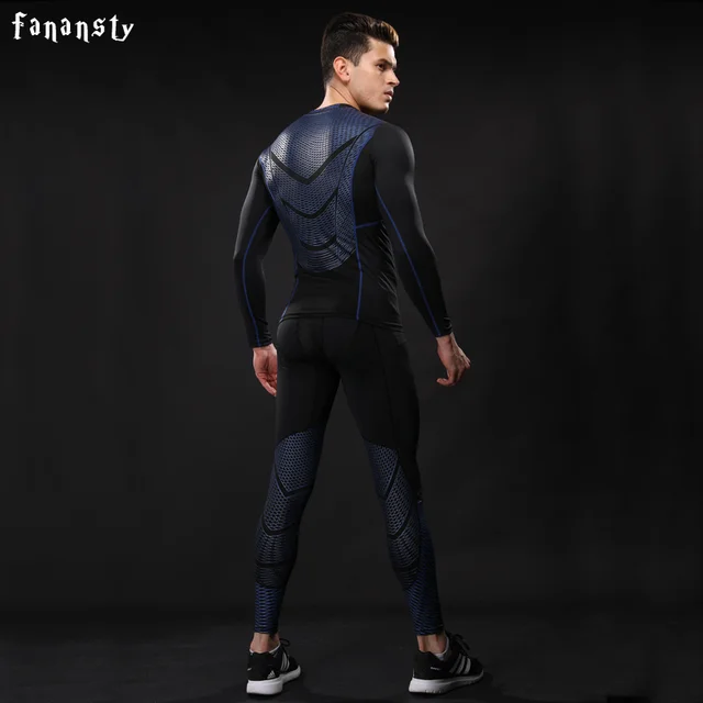 High Quality Compression Sets Running Suits Men Fitness Clothes
