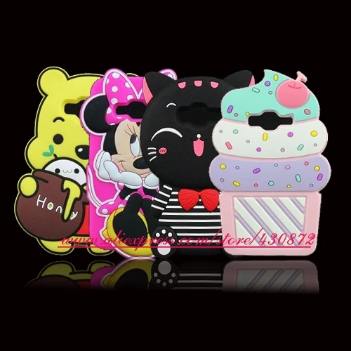 

Cute 3D Silicon Lucky Cat Cupcake Unicorn Stitch Cartoon Soft Phone Skin Cover Case for Samsung Galaxy J1 mini Prime J106H