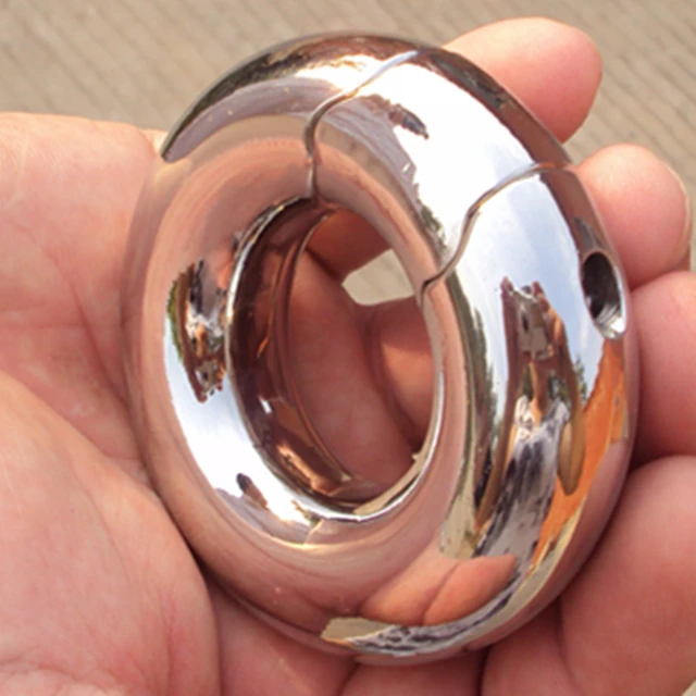 9 Size Stainless Steel Scrotum Pendant Penis Ring Training