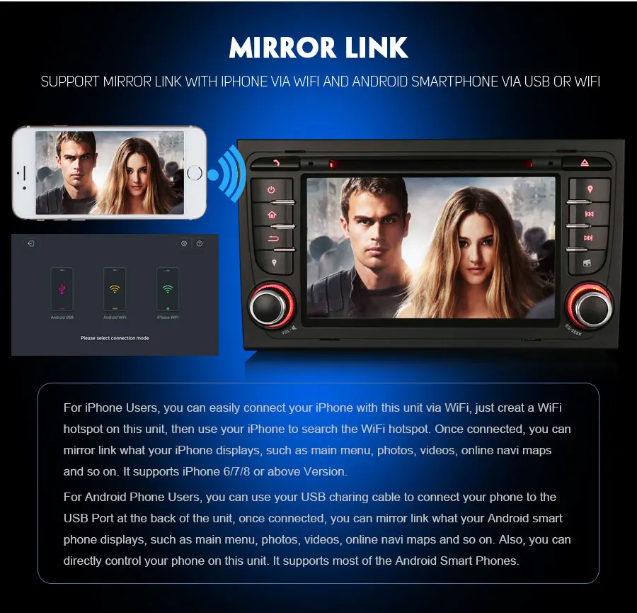 Best Erisin ES7878A 7" Android 8.0 Car GPS Radio DVR DAB+ DVD for AUDI A4 S4 RS4 B7 B9 SEAT EXEO 16