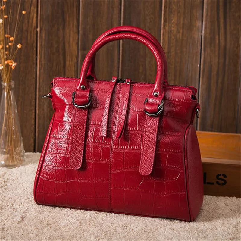 

2019EUROPEAN AND AMERICAN LEATHER BAG CROCODILE SKIN LADY'S LEATHER LADY'S HANDBAG LEATHER SINGLE SHOULDER WALLET PURSE