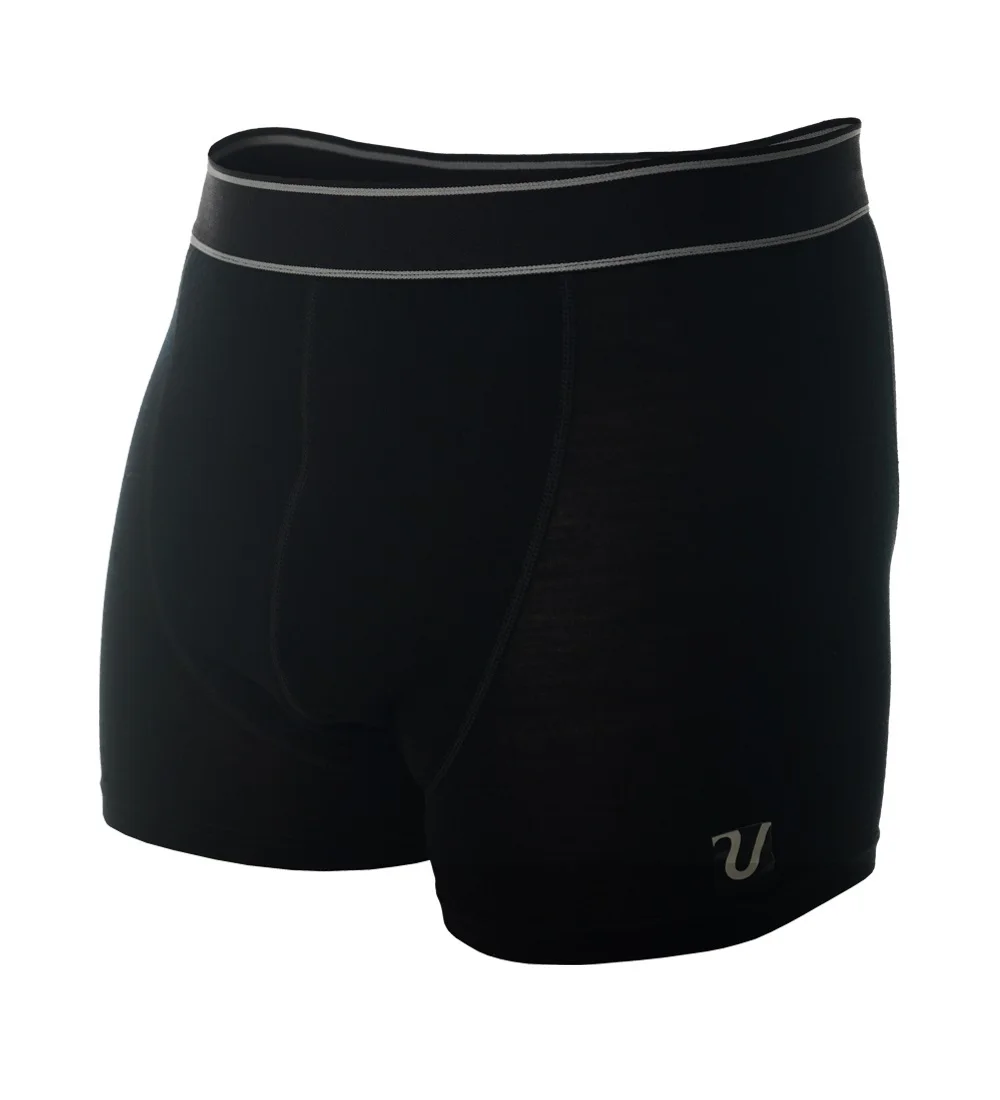 Трусы боксеры мужские из 100% мериносовой шерсти быстросохнущее|black boxers|boxer blackboxer