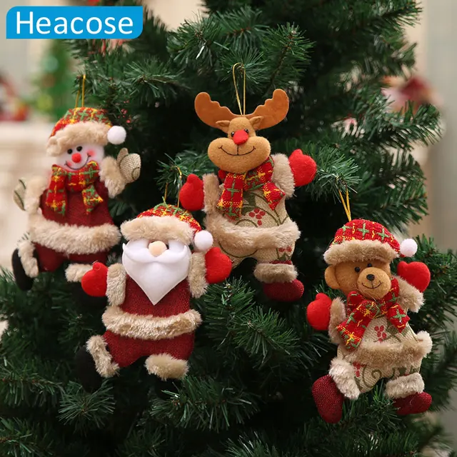 christmas tree decoration dancing santa claus snowman deer hanging ornaments toy christmas decorations for home new - Discount Christmas Decorations christmas tree decoration dancing santa claus snowman deer hanging ornaments toy christmas decorations for home new - Discount Christmas Decorations