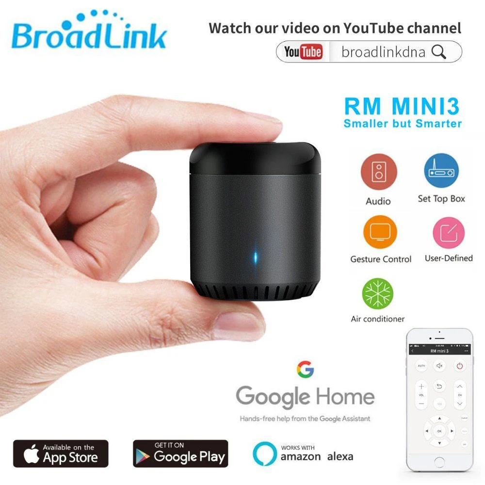 Оригинальный Broadlink RM Mini3 RM4 PRO Универсальный 4G WiFi ИК пульт дистанционного