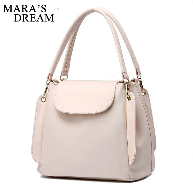 

Mara's Dream 2019 New Ladies Classic Casual Three-layer Soft Bag Female Zipper Messenger Bag Shoulder Bucket Bag
