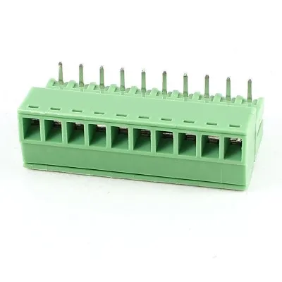 Клеммная колодка PCB зеленая 10 контактов 3 5 мм расстояние Разъемный винт 300 в 8 А |