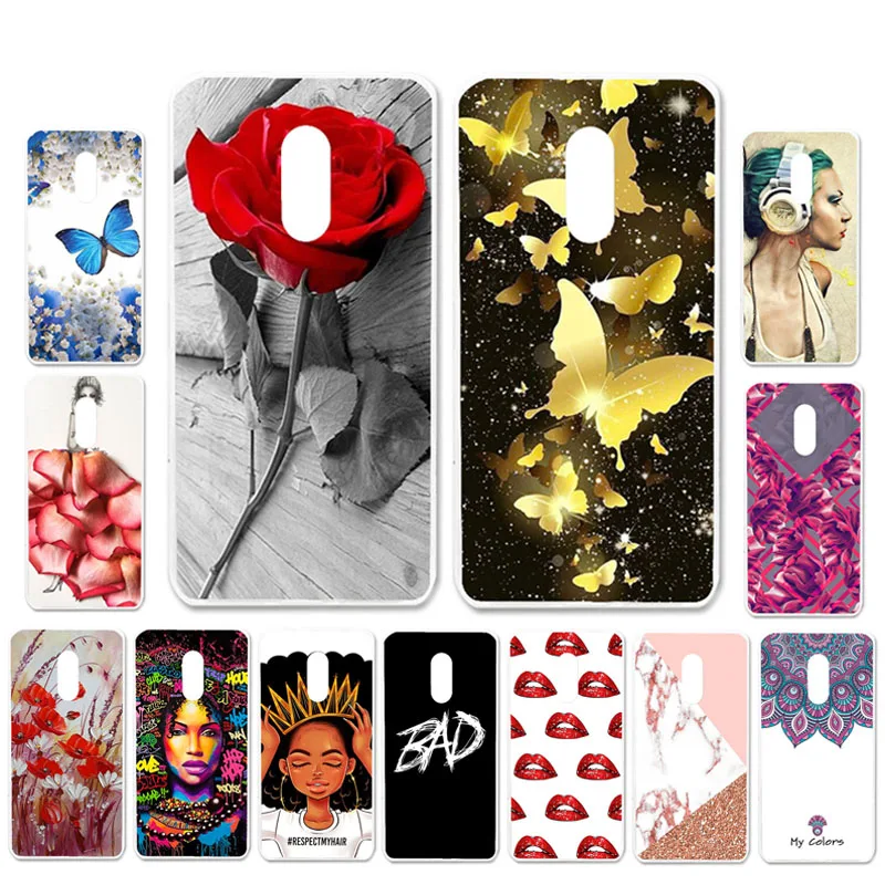 

Ojeleye DIY Patterned Silicon Case For Lenovo K6 Note Case Soft TPU Cartoon Cover For Lenovo K6 Power Covers Anti-knock Shell