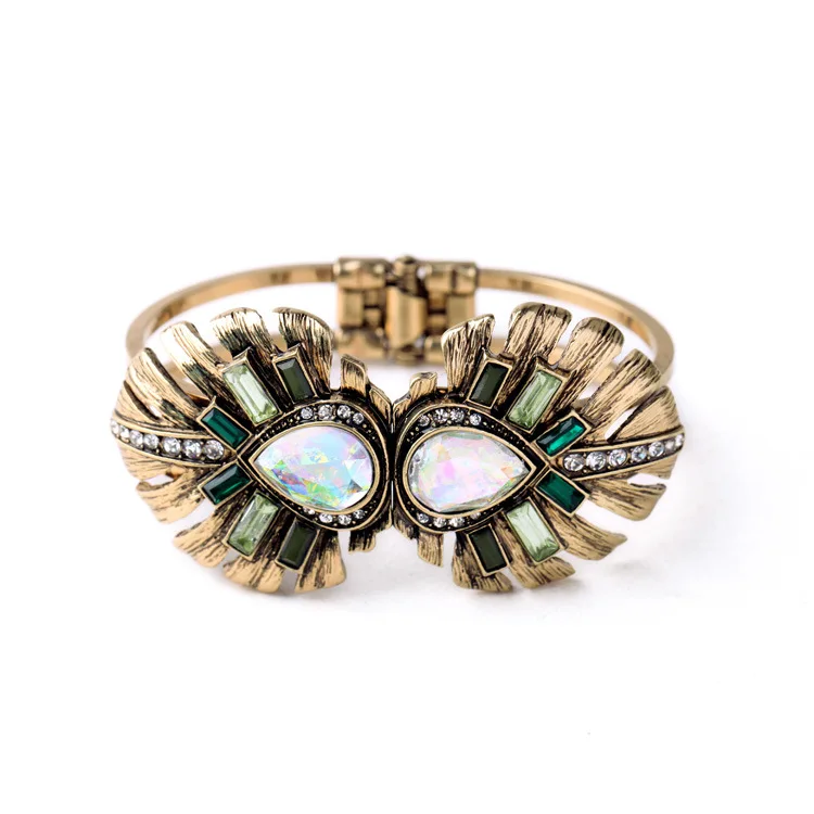 

OL Style Vintage Gold Favorite Brand Mixed Charm Zinc Alloy Dazzling Cuff Bracelets for Women Bracelets & Bangles From India