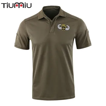 

Military Executive Officer Solid Color Instructor Outdoors Golf Motion Short Sleeve Tactical Army Militar Ww2 Multicam Softair