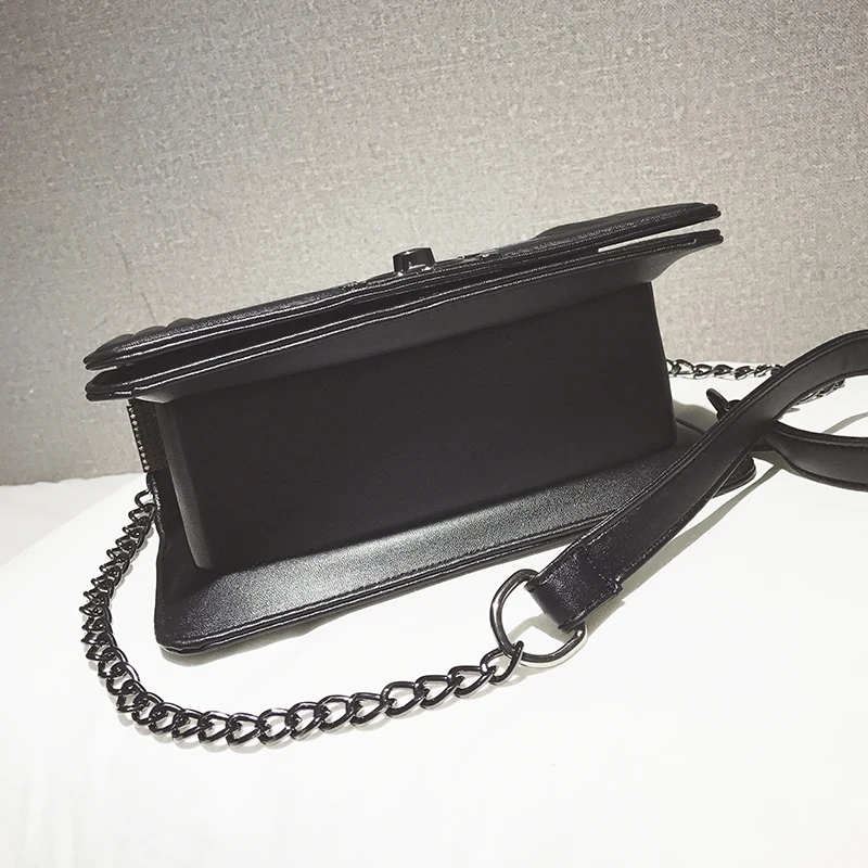 2018 небольшой мини клапаном сумка Для женщин Crossbody Курьерские сумки с цепочкой