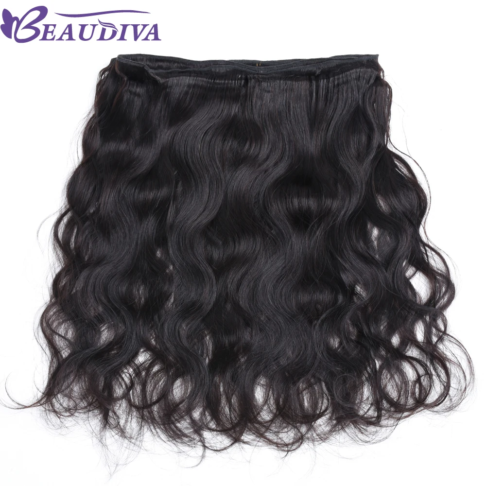 2019 Beau Diva Brazilian BodyWave 1/3/4 Bundles Human Hair Extensions 1B Natural Color 8-24 Inches Brazilian Hair Weave 95-100g