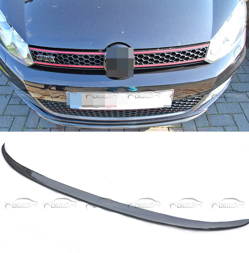 

For Volkswagen MK6 2010-2013 Car Styling Carbon Fiber Mini Golf6 GT&I Front Bumper Lip