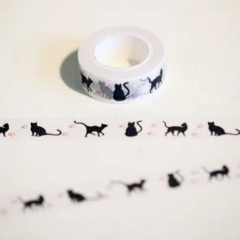 

Harphia Cat adhesive tape sticky DIY Adorable Circus Paper Washi Masking Scrapbooking Tools Decorative school supplies