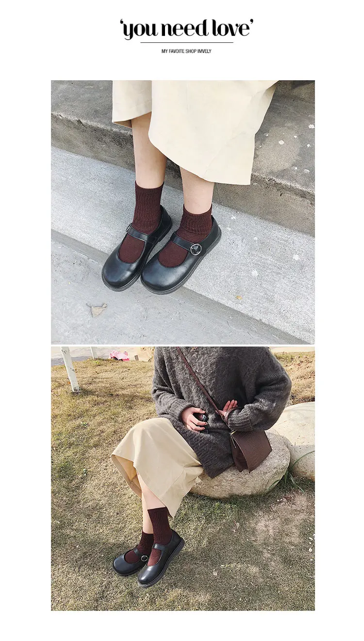 QWEDF/; обувь в японском стиле «Лолита» для студентов; обувь для девушек в студенческом стиле; обувь для путешествий; обувь из искусственной кожи; sapato feminino K1-74
