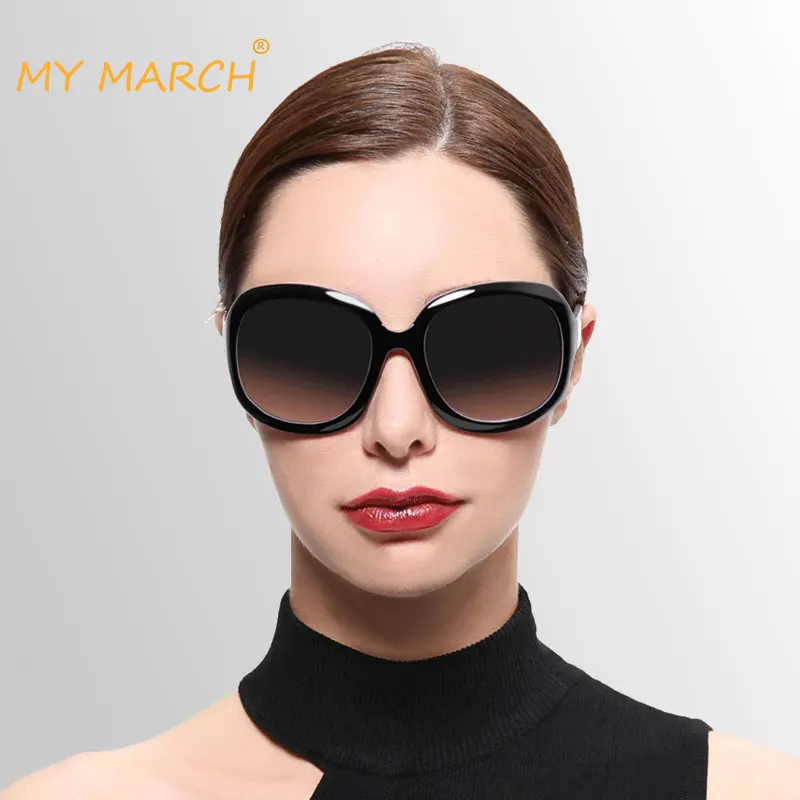 MYMARCH Luxury Brand Vintage Sunglasses Women Polarized Ladies Sun Glasses For Women Feminine Glasses For Driving UV400 2019