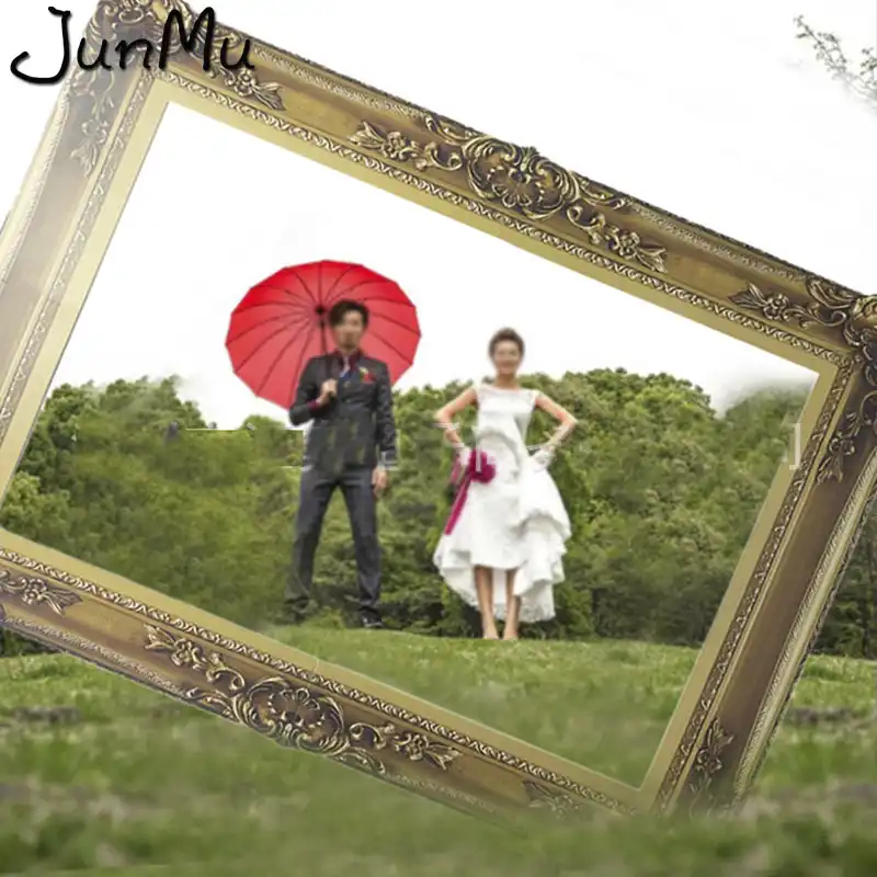 Vintage European Paper Photo Frame Booth Props For Wedding
