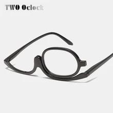 Два Oclock очки для чтения женские 1 линза вращающийся макияж Пресбиопия очки для зрения оптические очки+ 1,0/1,5/2,0/2,5/3,0/3,5/4,0