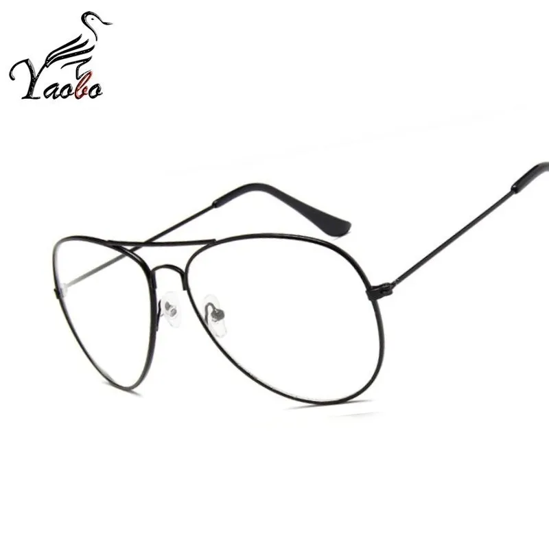 Классические очки для мужчин и женщин, прозрачные линзы, очки из прозрачного металла, оправа для очков, оптическая близорукость, очки, Lunette Femme