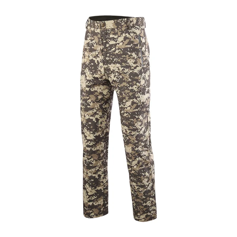

Hot Men Softshell Waterproof Camouflage Combat Training Pants Tactical Military Fishing Camping Outdoor Trousers Ripstop Teflon