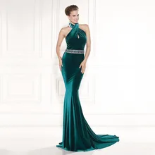 2016 neue Design Abendkleid Neckholder Formale Party Kleider Lange Abendkleid Backless Abendkleider