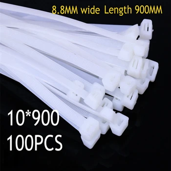 

10pcs/lot National standard cable ties 10*900 straps Nylon cable ties 90 cm long cable ties 8.8MM wide