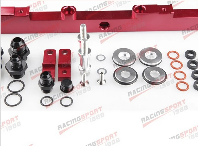 Fit for NISSAN SR20 BILLET ALUMINUM EFI FUEL RAIL kits red FRK-NIS-SR20 Fit for NISSAN SR20 BILLET ALUMINUM EFI FUEL RAIL kits red FRK-NIS-SR20