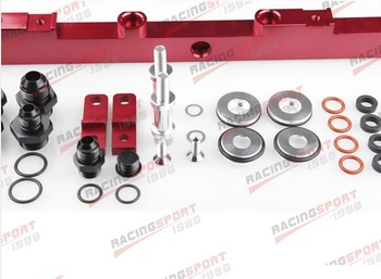 

Fit for NISSAN SR20 BILLET ALUMINUM EFI FUEL RAIL kits red FRK-NIS-SR20