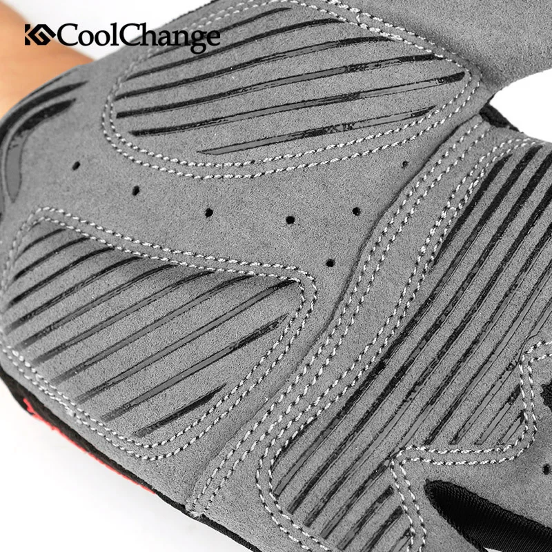 CoolChange Cycling Gloves Sponge Pad Long Finger Sport Touch Screen Gloves Bike Shockproof Motorcycle Man Woman Bicycle Glove