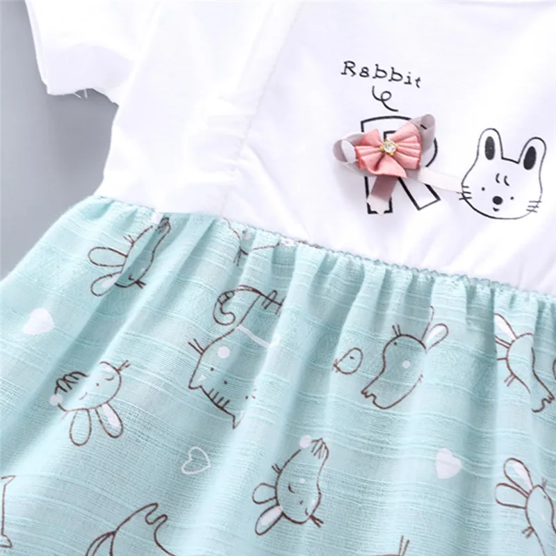 girls clothes Toddler Baby Kids Girls Cartoon Cat Print Flower Dress Princess Dresses vestido robe fille  #4j26 (12)