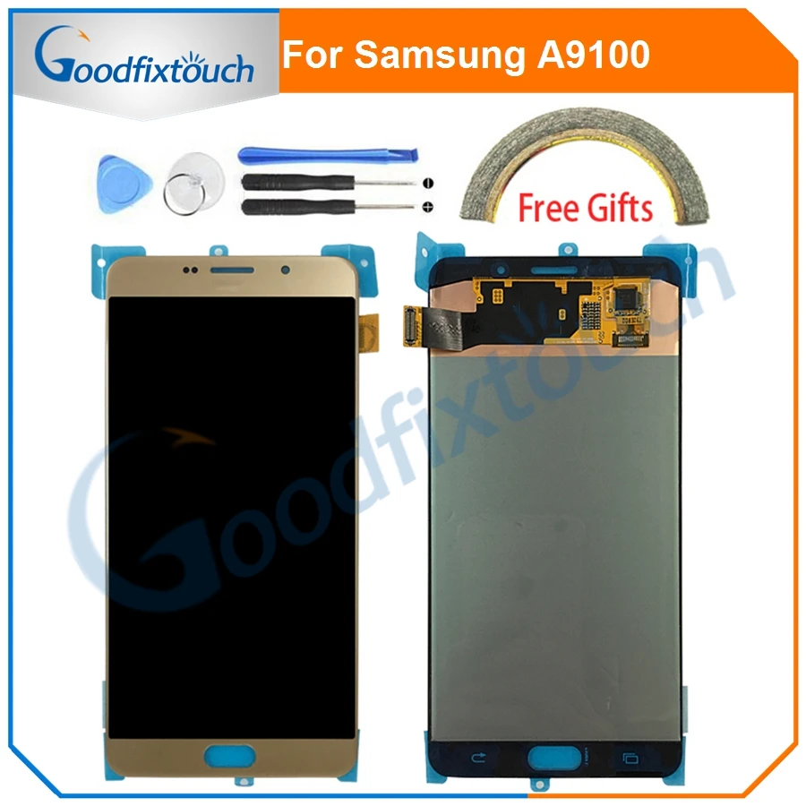 

6.0 Inch Display For Samsung Galaxy A9 2016 LCD Screen Touch Digitizer 2016 A9 Pro A910 A9100 LCD Display Replacement Parts
