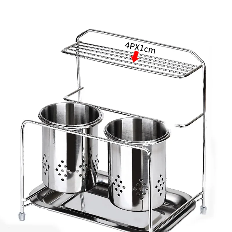 2 stainless steel hanging chopstick cages spoon holder fork rack reinforced kitchen supply knife shelves cutlery organizer