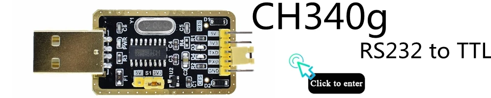 1 шт. модуль Great IT CH340 вместо PL2303, CH340G RS232 к ttl модуль обновления USB к последовательному порту в девять щеток маленьких пластин