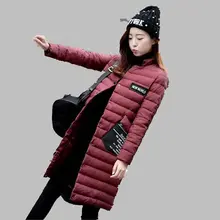 Fashion Casual Middle-long Down Jacket 2016 Autumn Winter New Women Coat Elegant Temperament Warm Women Down Jacket G1898