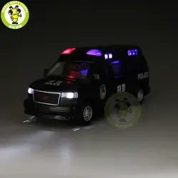 1/32 GMC SAVANA литая металлическая модель автомобиля игрушка подарок для мальчика девочки потяните назад Звук освещение