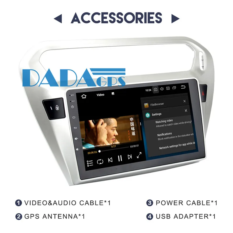 Top Android 8.0 4GB Car Radio GPS Stereo Headunit For PEUGEOT 301 For Citroen Elysee 2014-2017 Multimedia Car Stereo no DVD Player 10