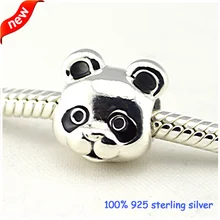 Подходит Pandora Браслеты мирная панда серебряные фирменные бусины стерлингового серебра 925 Подвески DIY ювелирные изделия оптом 09275
