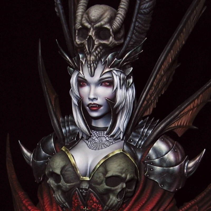 

1/10 Scale Resin Bust Female Vampire Unpainted Figure Model Kit Free Shipping