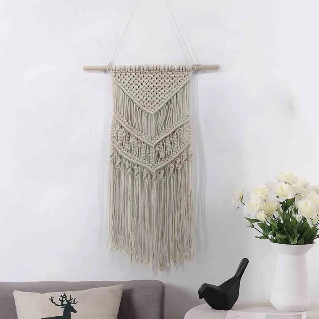 

Macrame Curtain Tapestry Home Decoration Accessories Bohemian Hand Woven Wall Hanging Tapestry Home Art Decoration Duvar Halisi
