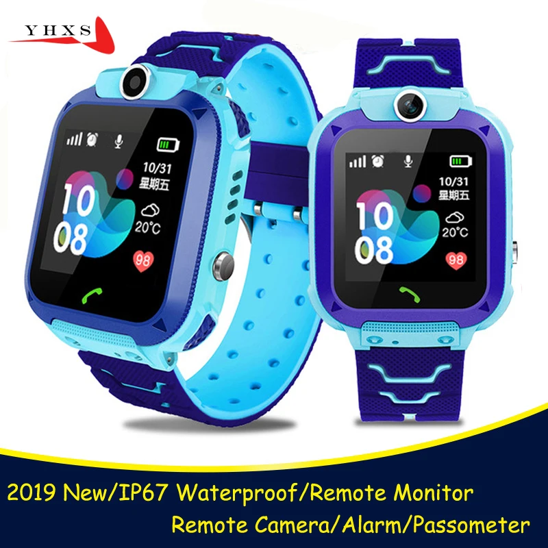 

2019 New IP67 Waterproof Smart Accurate Tracker Location SOS Call Remote Monitor SIM Card Phone Watch Wristwatch for Kids Son